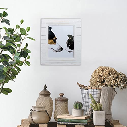 CVHOMEDECO-8×10-Picture-Frame-Made-of-Solid-Wood-High-Definition-Glass-Rustic-Primitive-Design-Photo-Frame-for-Tabletop-Display-and-Wall-Mounting-Distress-White CVHOMEDECO 8×10 Picture Frame Made of Solid Wood High Definition Glass Rustic Primitive Design Photo Frame for Tabletop Display and Wall Mounting Distress White