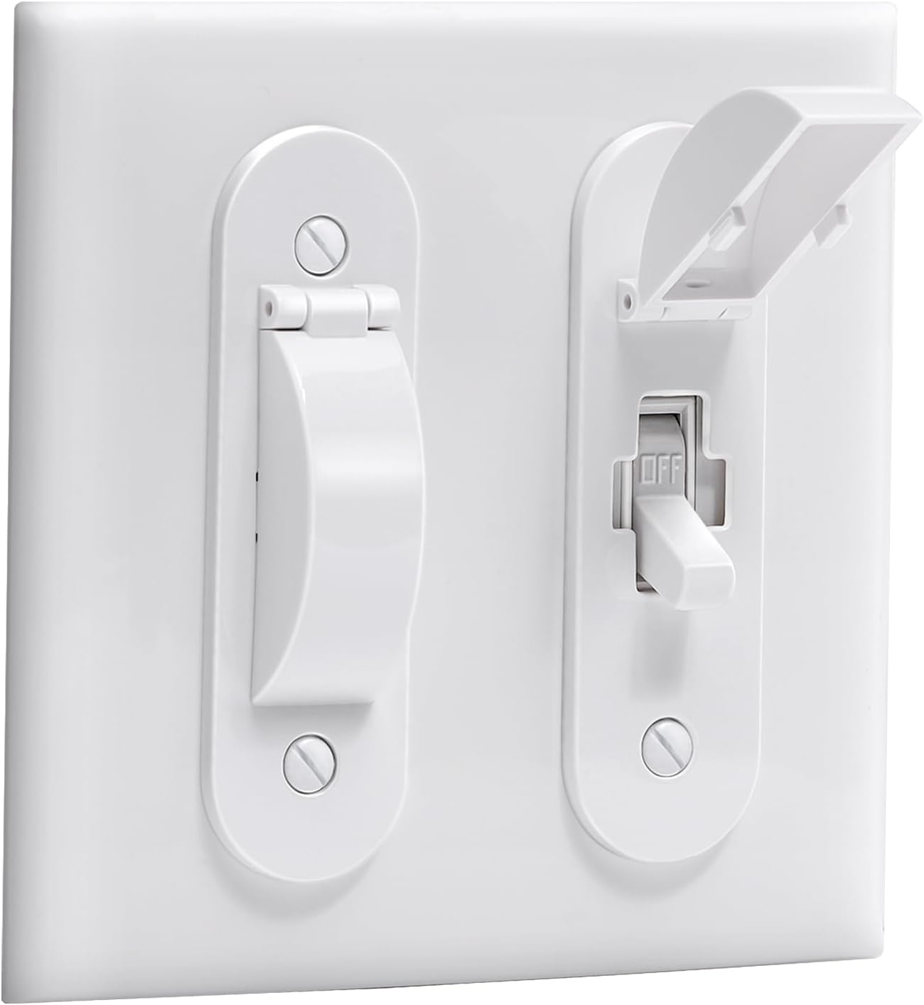 CLYMENE Wall Switch Guard, Child Proof Light Switch Cover Guard | Toggle Style | Light Switch Protection | Keep Toggle Switch in On or Off Position | 1 Pack, White