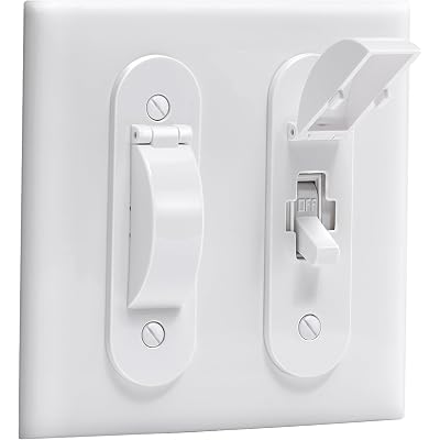 Wall Switch Guard, Child Proof Light Switch Cover Guard | Toggle Style | Light Switch Protection | Keep Toggle Switch in On or Off Position | 1 Pack, White
