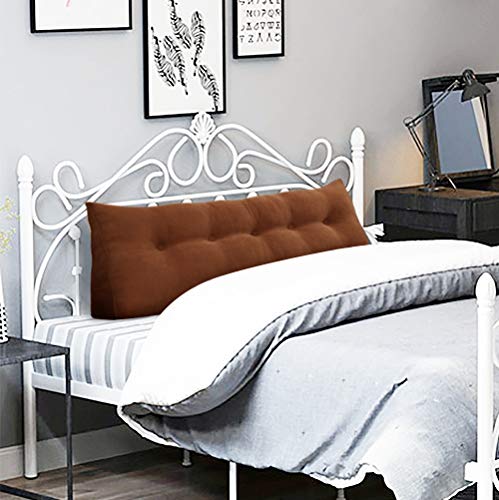 Wowmax Triangular Reading Pillow Large Bolster Headboard Backrest Positioning Support Wedge Pillow For Day Bed Bunk Bed With Removable Cover, Gifts For Mom Coffee Queen #TOP6