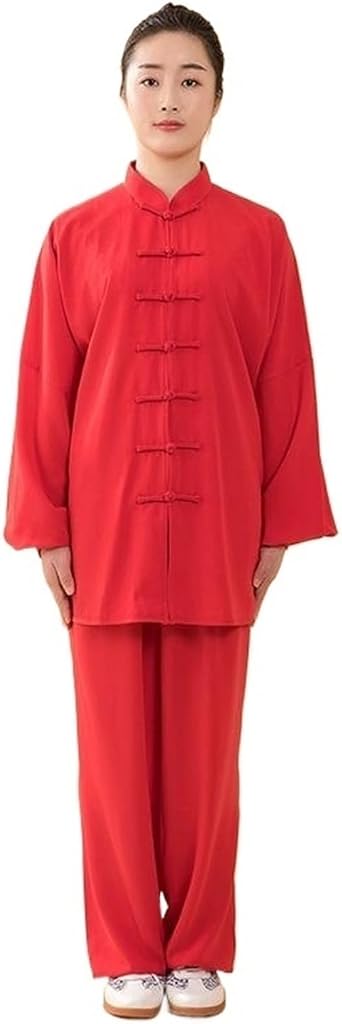 Women Cotton Silk Tai Chi Suit Kung Fu Wushu Martial Arts Uniform Performance Jacket Pants Exercise Clothing