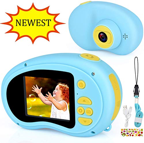 Micoke Cámara Digital para Niños Camara de Fotos con Pantalla de 1080P Juguetes para Niños de 3-12 Años Niños Regalos Cumpleaños Navidad Azul