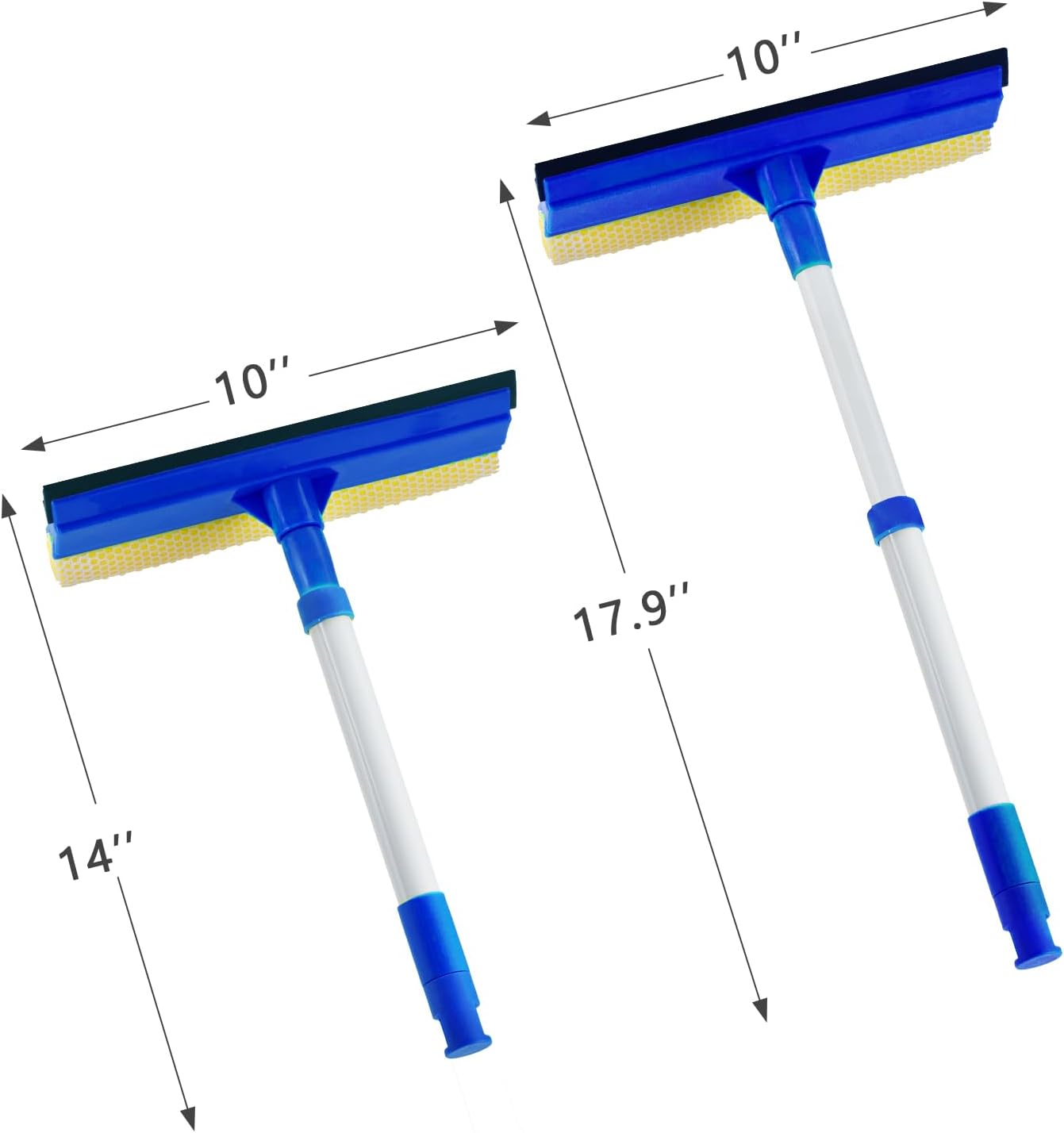 Window Squeee for Car, 1 Squeee Window Cleaner with Long Stainl