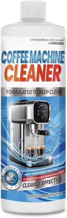 Coffee Machine Descaling Solution- 16 oz (4 Uses) Coffee Maker Cleaner