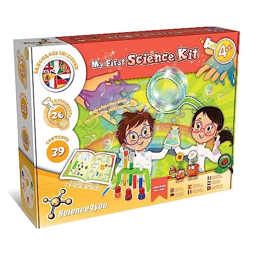 Science4you Primer Kit de Ciencias Niños 4 Años - Kit Científico con 26 Experimentos para Niños, Laboratorio de Quimica y Colores, Juegos Educativos de Manualidades, Regalo para Niños 4 5 6 7 Años
