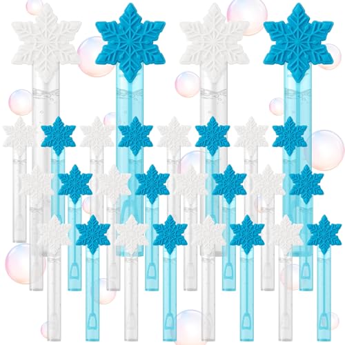 EYxsaxenk Frozen Bubbles Stick Party Favor Snowflake Bubbles Maker Toy Kids