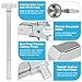 IRONWALLS Panic Bars for Exit Doors 32 Inch, Silver Commercial Push Bar Panic Exit Device Stainless Steel with Exterior Door Lever Handle, Emergency Exit Panic Door Hardware for 32”-47” Doors