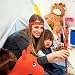 Relaxdays Tienda Tipi Niños para Exterior e Interior, Casa Juguete Infantil, Poliéster,...