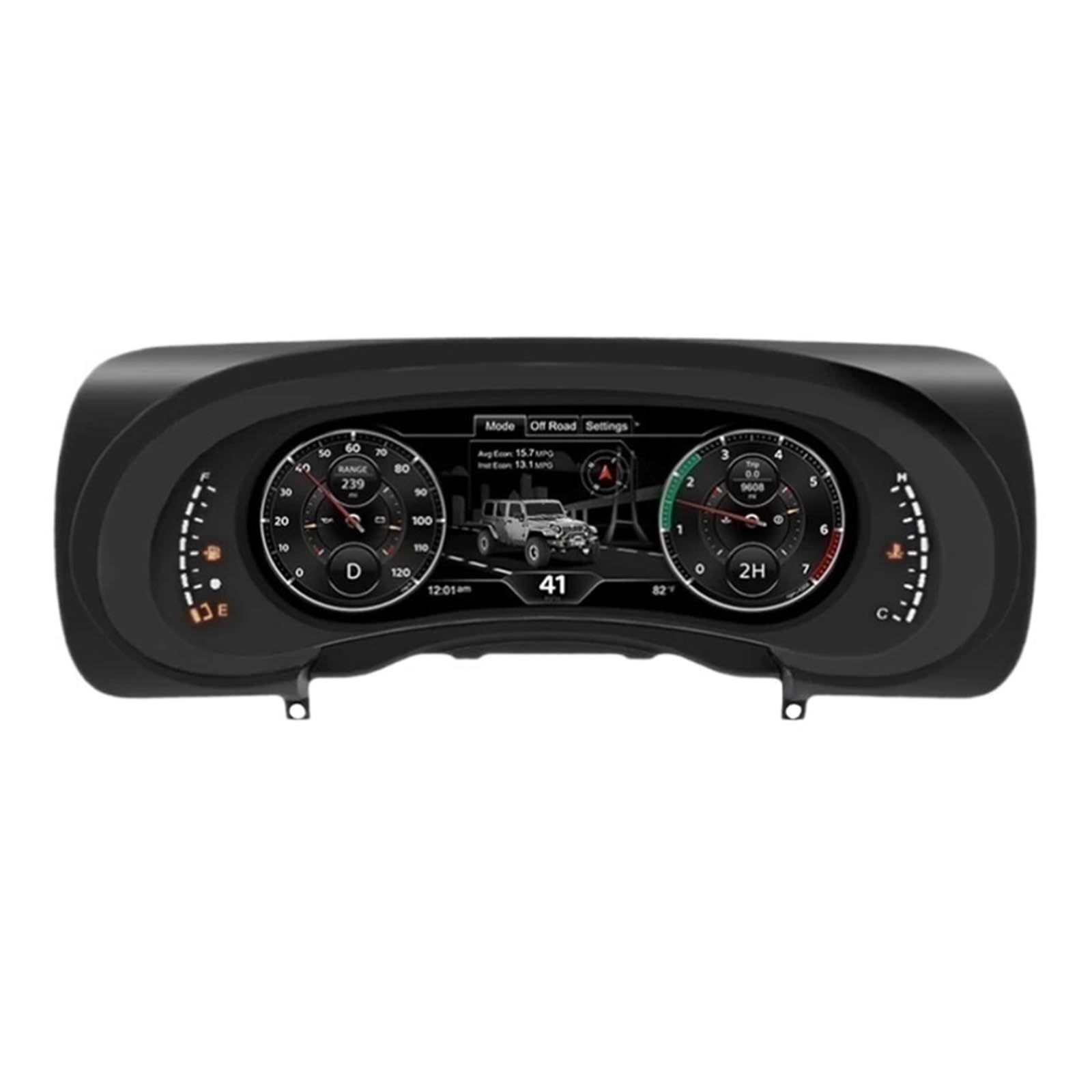 Pantalla de grupo de instrumentos digitales compatible con Jeep Wrangler JK 2007-2010, pantalla HD automotriz de 12,3 pulgadas, Plug-and-Play