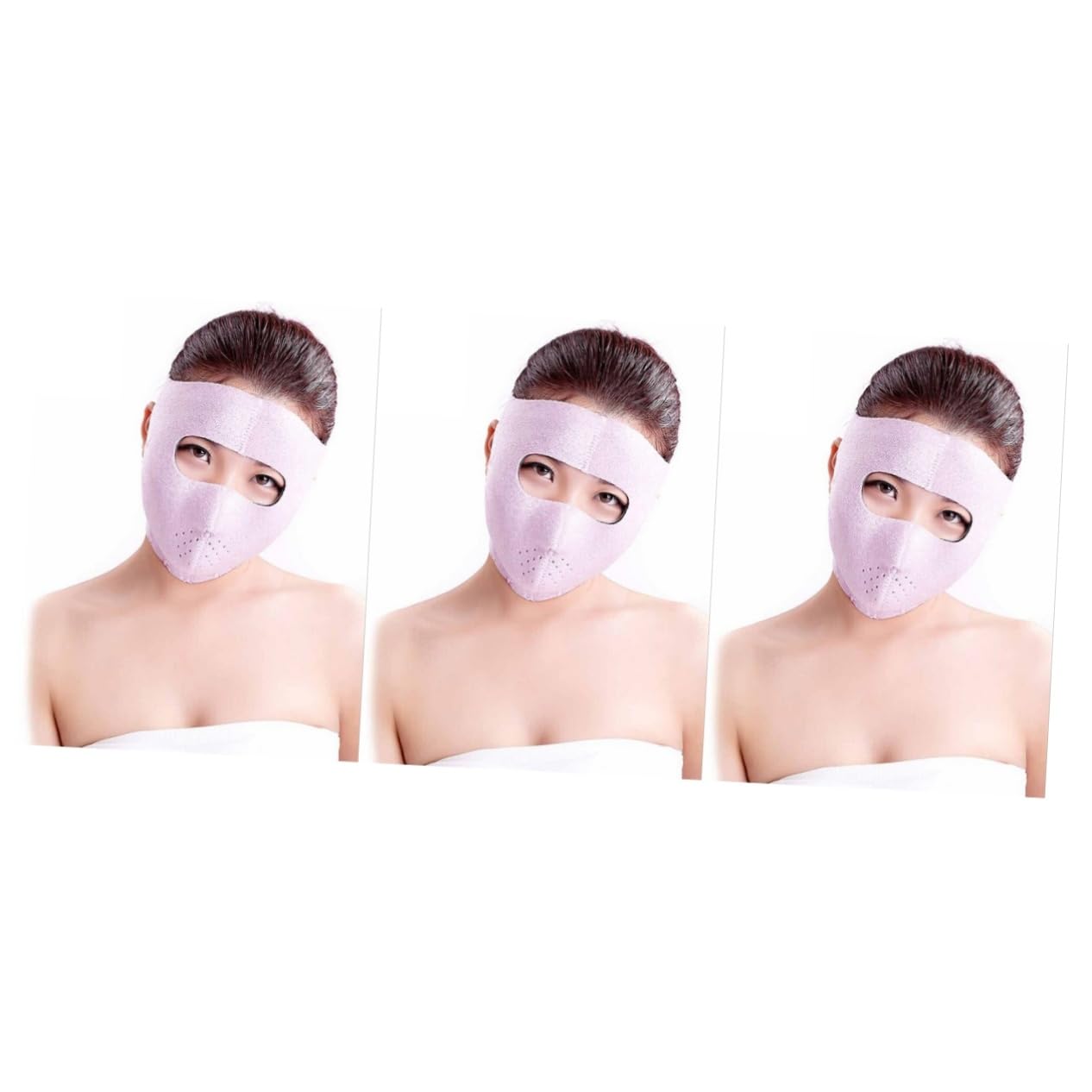 FOMIYES 3 Pezzi Maschera Viso Idratante Al Collagene Per Donne - Maschera Viso Antirughe - Effetto Cedimento