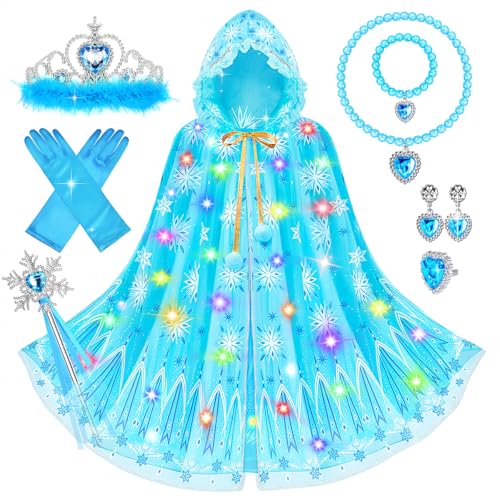 Disfraz Princesa para Niñas 3-6 años con Capa y Corona miniatura 1
