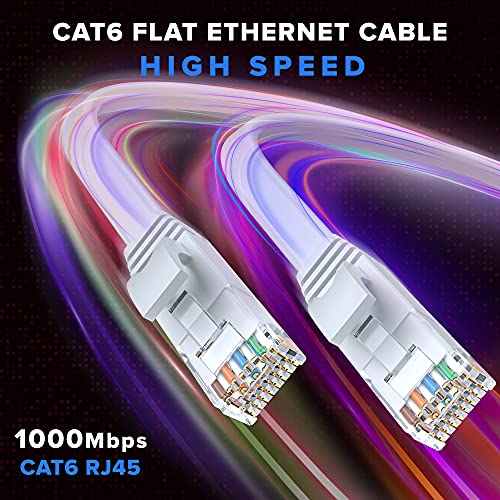 Cable Ethernet Cat6 Maximm 6 unidades 6.1m Blanco plano miniatura 6