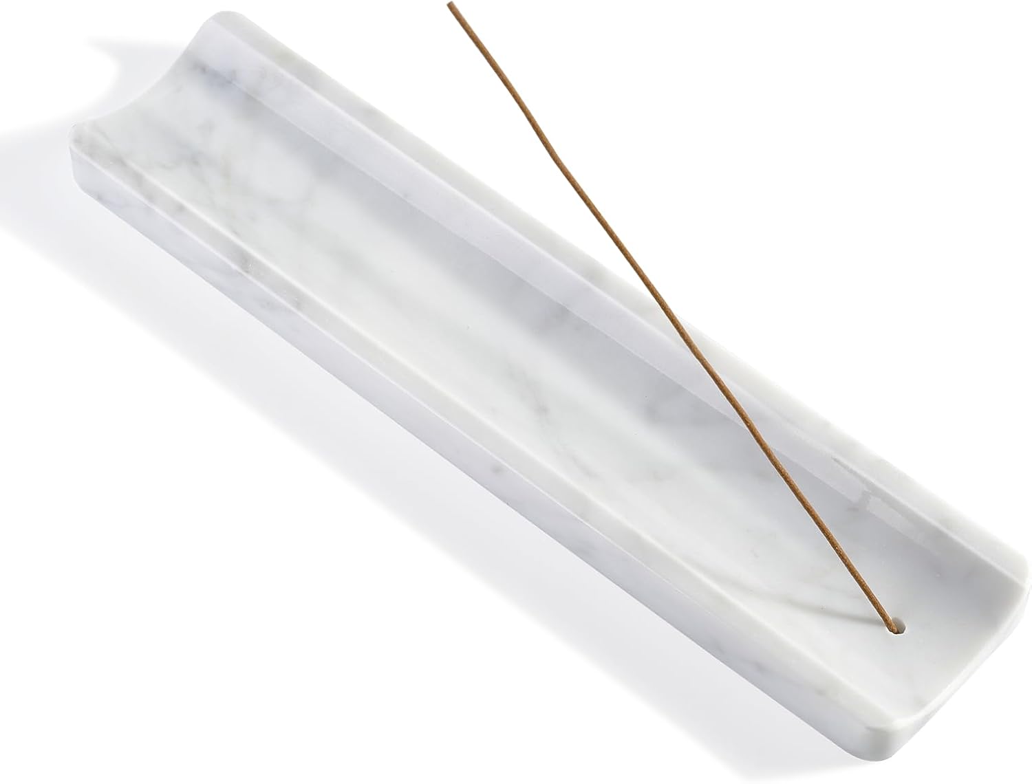 Koville Marble Incense Holder, Incense Holder for Sticks, Incense Sticks Holder Ash Catcher for Meditation Yoga SPA, Natural Stone Incense Burner, Home Table Decor