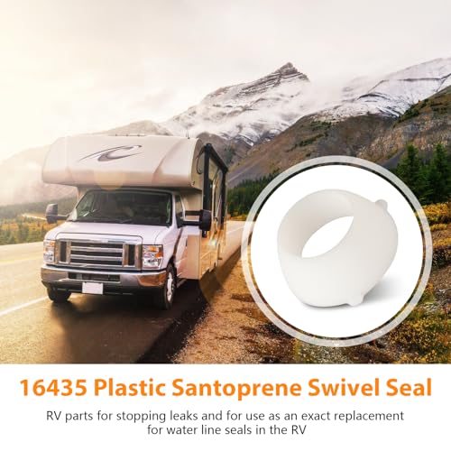 Image of 20 Pcs 16435 Plastic Santoprene Swivel Seal, 1 /2 inch PEX Swivel Cone Washer | RV Water Line Gasket for PEX Fittings or Valves, Perfect Fit Resolve Leaking Issues in The RV, RV Plumbing Accessories