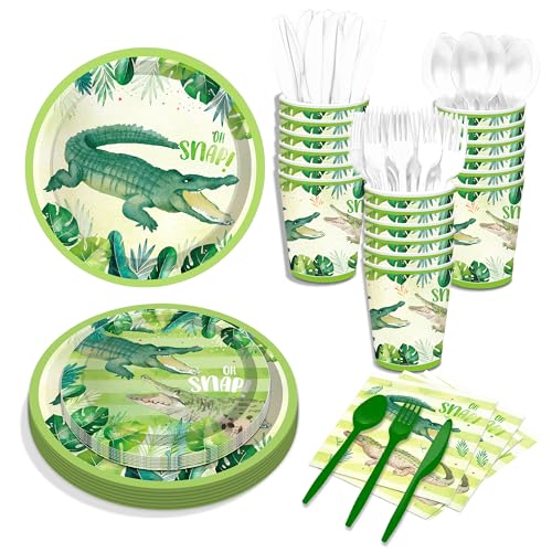 116 Ps Crocodile Party Supplies 16 Guests Crocodile Party Decorat...