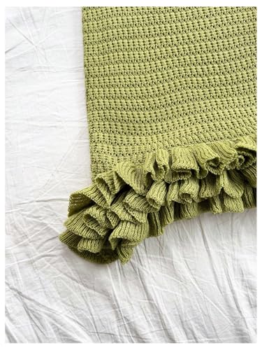 GORGLITTER Women's Crochet Halter Bubble Mini Dress Bow Backless Summer Bodycon Knit Dress Vacation Festival Outfits3