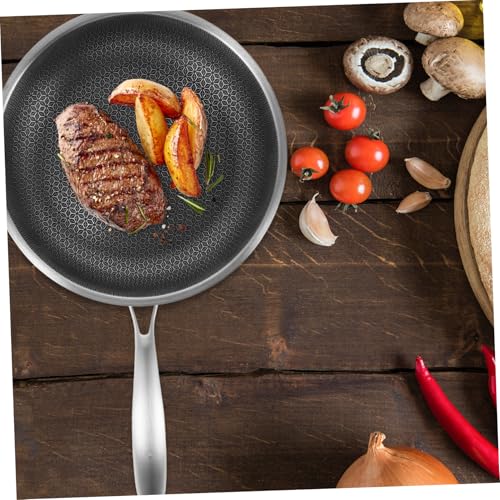 Wok de acero inoxidable antiadherente resistente y duradero miniatura 5