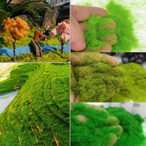 Image of SAMVARDHAN Artificial Grass Powder for Craft Decor Micro Landscape Decoration & Building Model Material,30g
