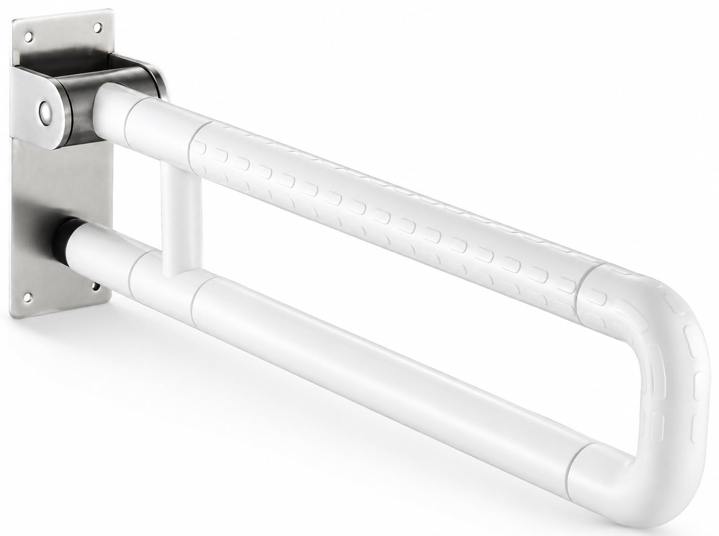 Maniglione Bagno Disabili 60cm, Maniglia Doccia Anziani, Maniglione Pieghevole Antiscivolo in Acciaio Inox, Per Anziani, Disabili,Supporta 300-350kg