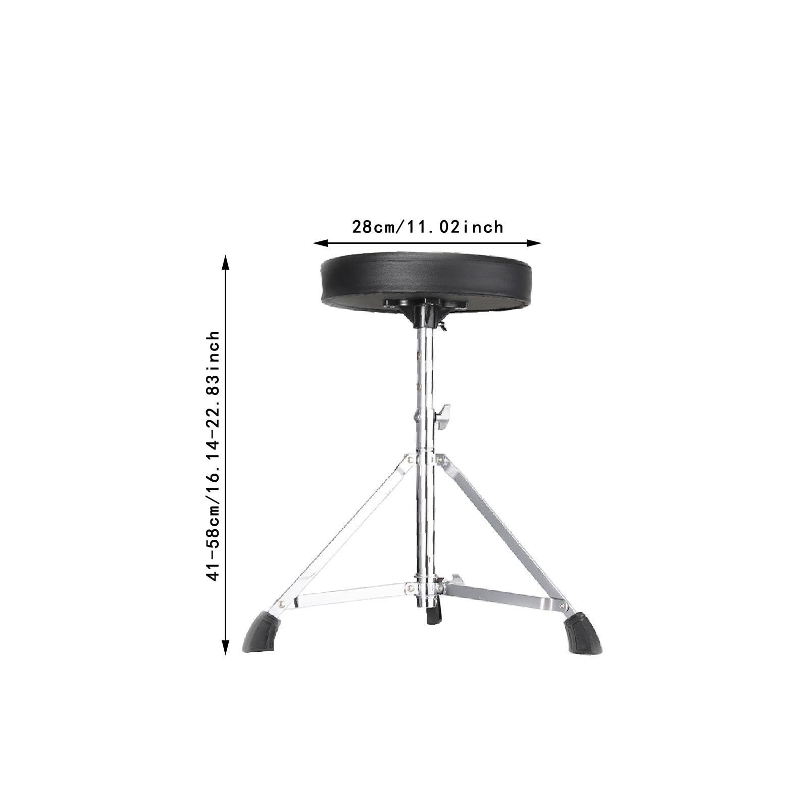 perfeclan Siège rembourré pour batterie, tabouret de batterie portable et résistant, idéal pour les performances des batteurs débutants.