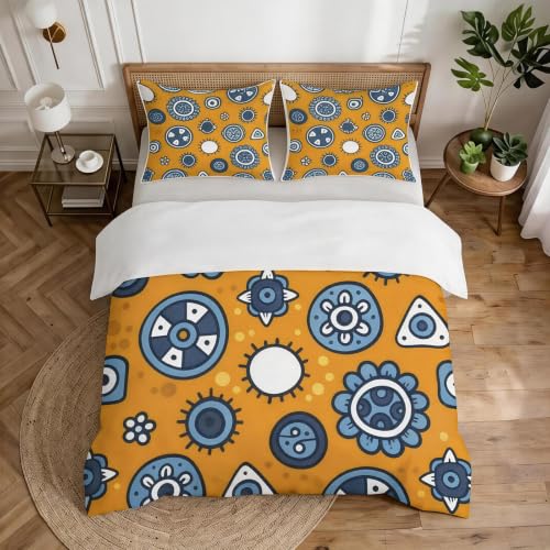 Housse de couette 200x220 en microfibre avec impression 3D durable - 4