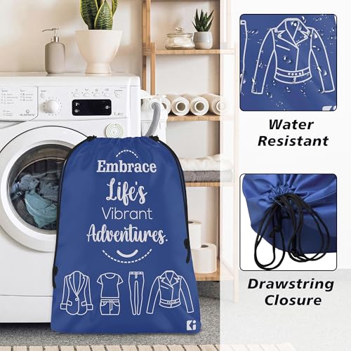 Image of Kuber Industries Pack of 3 Cloth Storage Bag | Storage Organizer | Carrying Bag | Garments Cover for Laundry | Storage Organizer for Clothing-Travel | Medium | Yellow-Royal Blue & Black