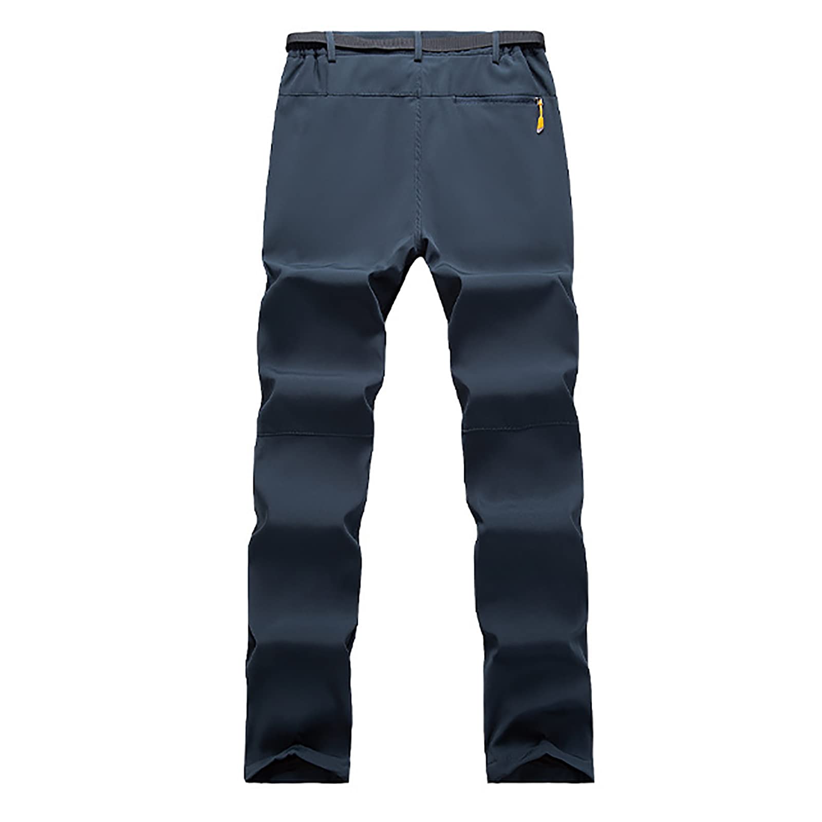 Pantaloni da Trekking Uomo Impermeabili Softshell Pantaloni Asciugatura Rapida con Tasca Traspirante (Size:XXL,Color:Blu)