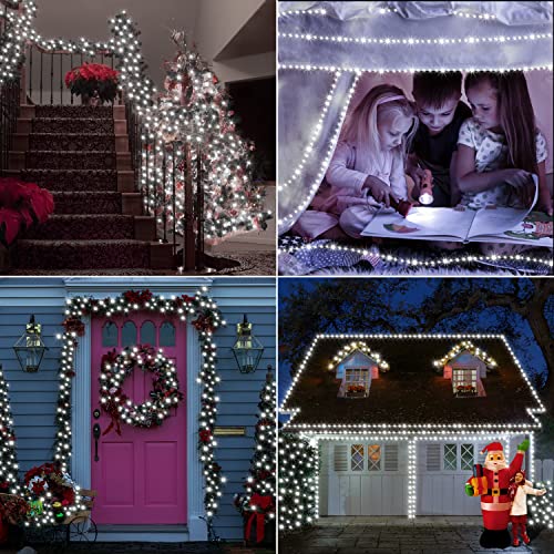 Ollny Christmas Lights Outdoor Indoor, 400Led 131Ft Christmas Tree Lights, Fairy Lights Plug In Ip67 Waterproof 8 Modes String Lights For Home Party Yard Porch (Cool White) #TOP5