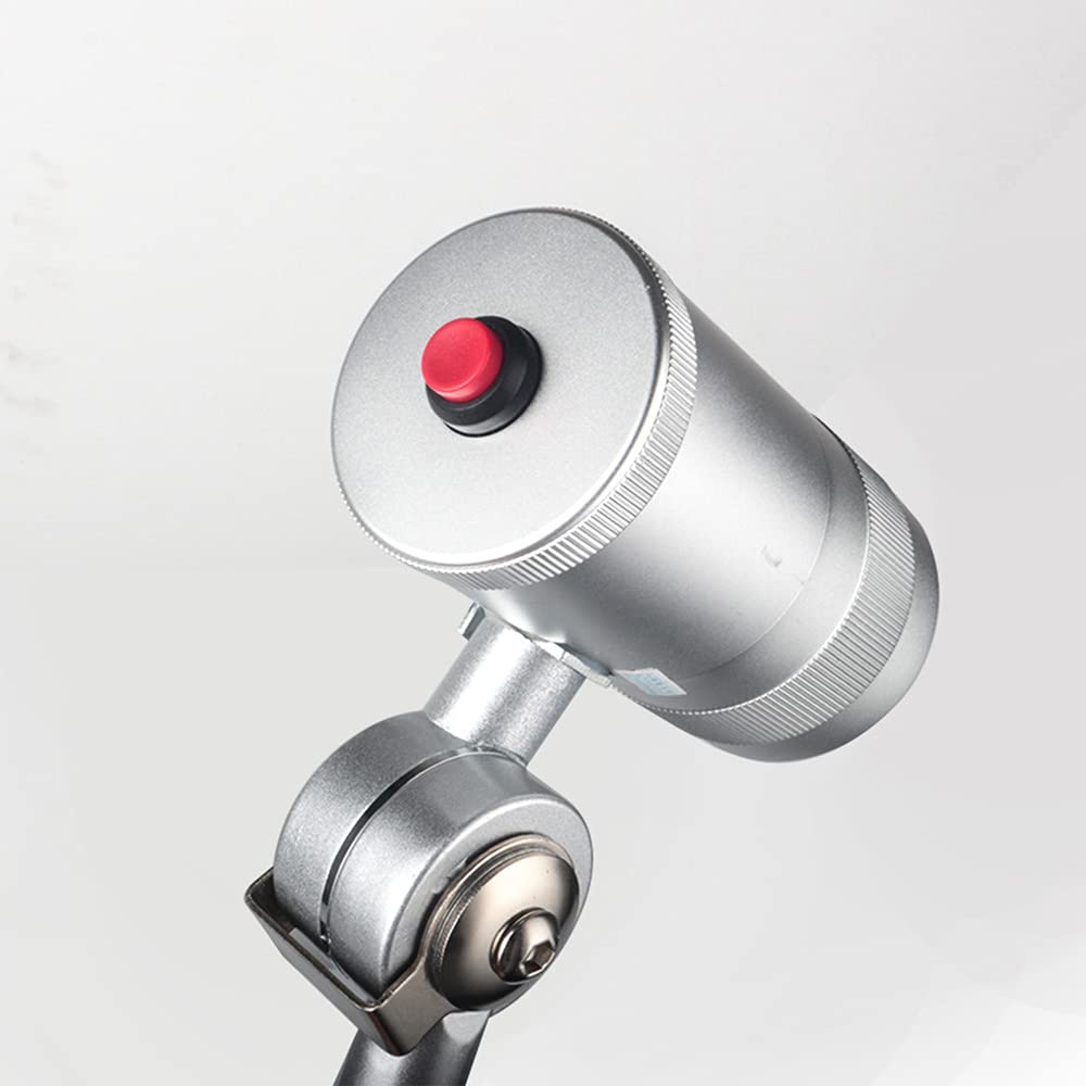 Wodoszczelna lampa robocza LED ze stopu aluminium, 7 W, 220 V, składana lampka, lampa narzędziowa ze stałym cokołem i przełącznikiem, do wszystkich stołów warsztatowych obrabiarek