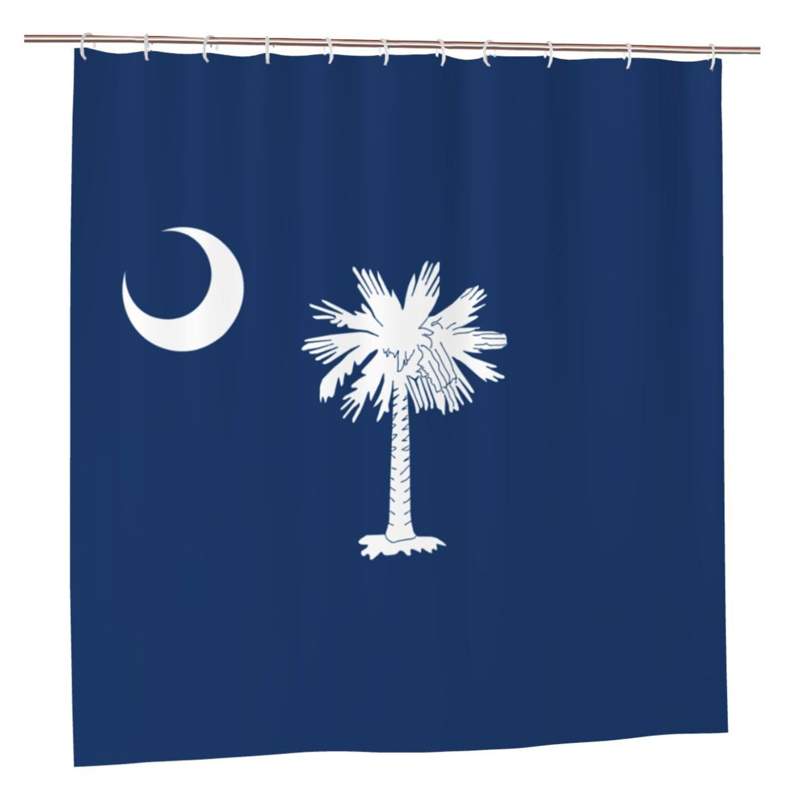 Rideau de douche Caroline du Sud 183x183cm imprimé polyester avec 12 oeillets