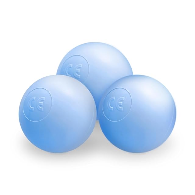 Foto 4 de 4 de MISIOO 200 bolas para piscina de bolas - 6 cm - Seguras - Plástico no tóxico - Perfecto para niños