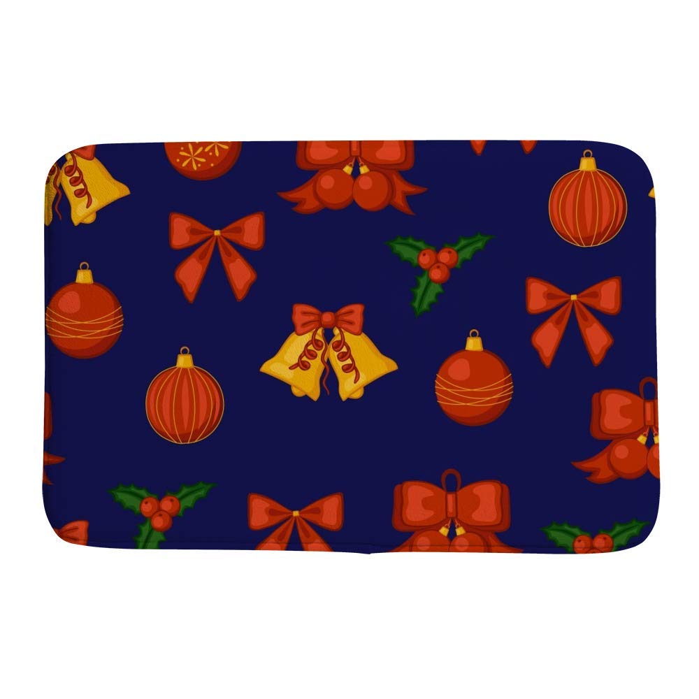 Tapis de bain antidérapant absorbant bleu corail lavable en machine 91x61