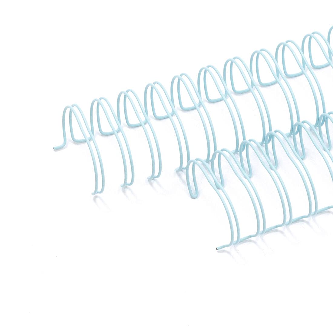 Craftelier - Kit of 2 Double Ring Spirals for Binding Albums, notebooks, Diaries or calendars | Ideal for Scrapbooking and Crafts Projects | Ø 3.17 cm (1.25") - Baby Blue