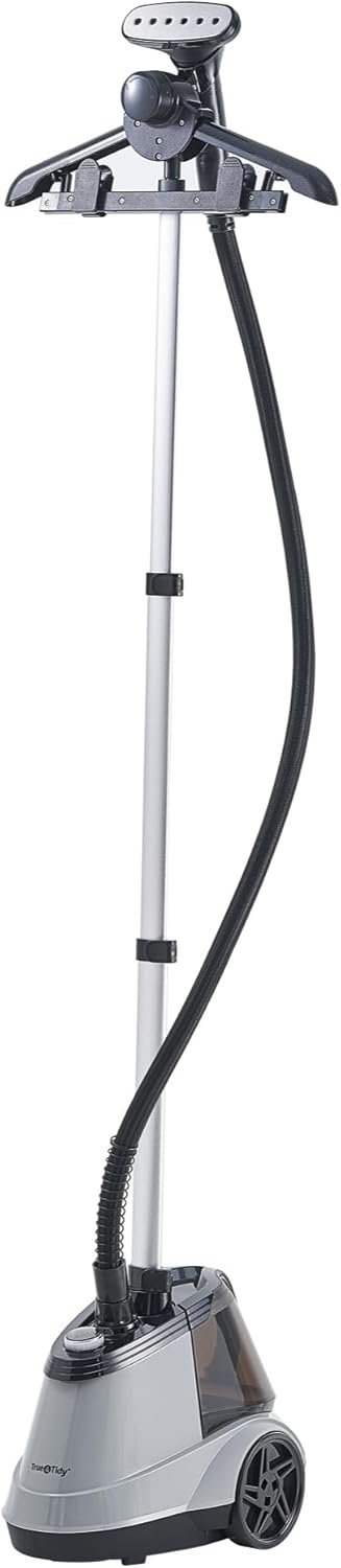 True & Tidy X5 Pro Commercial Garment Steamer with 3 Steam Settings (Gray)