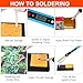 FEITA Soldering Iron Kit for Electronics, 14 in 1 Welding Tools Kit with Switch 80W LCD Adjustable Temperature Solder Iron, 2 Solder Wire, Flux, 5 Soldering Tips, Desoldering Pump, Stand, Tweezers