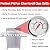 1.8" Lid Thermometer for Charbroil, BBQ Temperature Gauge G432-8L00-W1 for Advantage 4/6 Burner & Tru-Infrared Performance 2 Burner,for 463625217 463229521 463238218 463243518 463274419 Heat Indicator