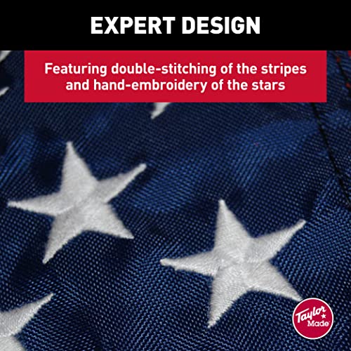 Taylor Made Sewn American Flag for Boats, 30" x 48", Marine-Grade Nylon, Fade Resistant, Brass Grommets, Embroidered Stars and Stripes, Flag only - 2020109198 - image 5