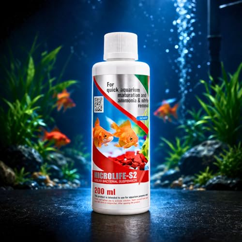 Image of Aquatic Remedies Micro Life S2 Beneficial Bacteria Liquid Bacterial Suspension for Quick Aquarium Maturation and Ammonia and Nitrite Removal (200 ML)
