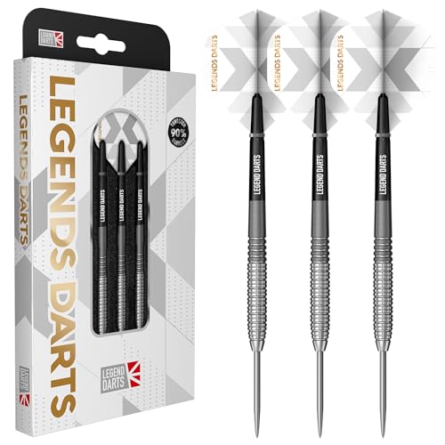 Legend Darts | Steel Tip Darts Set | 90% Tungsten | Pro Series | V24 | Micro Rear | Available in Multiple Weights. (23, Grams)