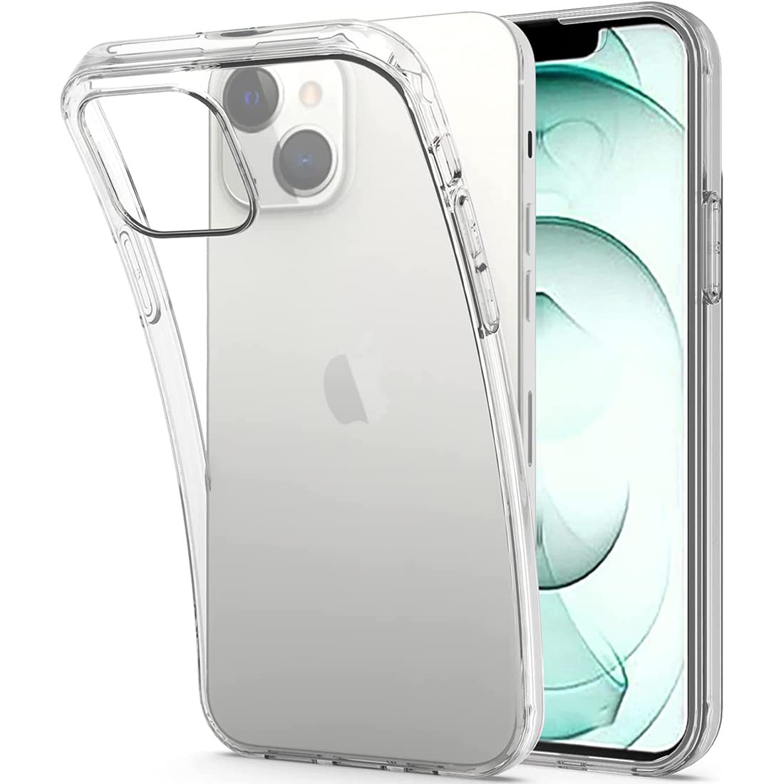 Amazon Brand - Solimo Mobile Cover (Soft & Shockproof Back Case with inbuilt Cushioned Edges), Transparent for Apple iPhone 13 Mini (Silicone_Clear) (B09K4C1VW5) Amazon Price History, Amazon Price Tracker