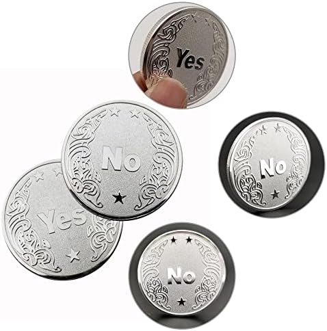 JUNWEIKI Challenge Coin Durable YES NO Coin Metal Decision Coin for Collection Commemorate Decision