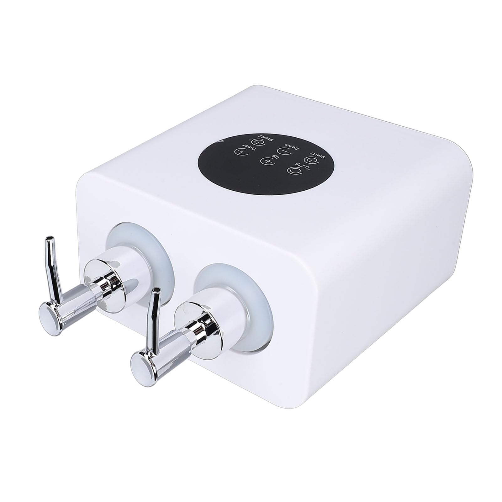 TARSHYRY Profesjonalny Podgrzewacz do OlejkóW do Masażu z regulacją Temperatury, Dwa Otwory, 4 Butelki Po 250 Ml Użytku Domowego W Salonie Spa, materiał ABS, Moc 100 W (wtyczka UE)