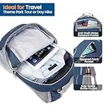 ZOMAKE Ultra Lightweight Packable Backpack 25L - Foldable Hiking Backpacks Water Resistant Small Folding Daypack for Travel(Navy Blue) - Image 3