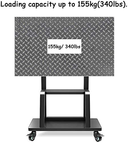 Soporte móvil para TV con ruedas y estante miniatura 4