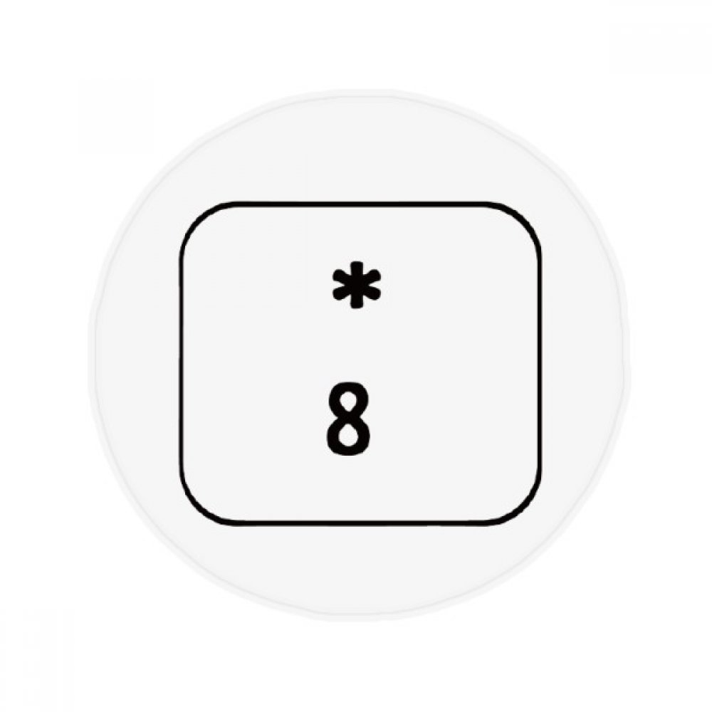 Tapis de sol antidérapant clavier symbole 8 rond multicolore pour éviter les glissades