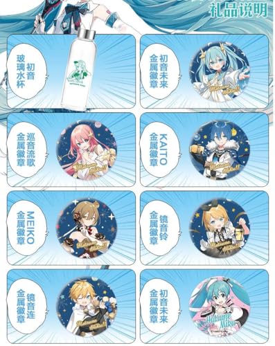 Hatsune Miku Figurine Anime et Box Merch Project Sekai Rui avec Badge