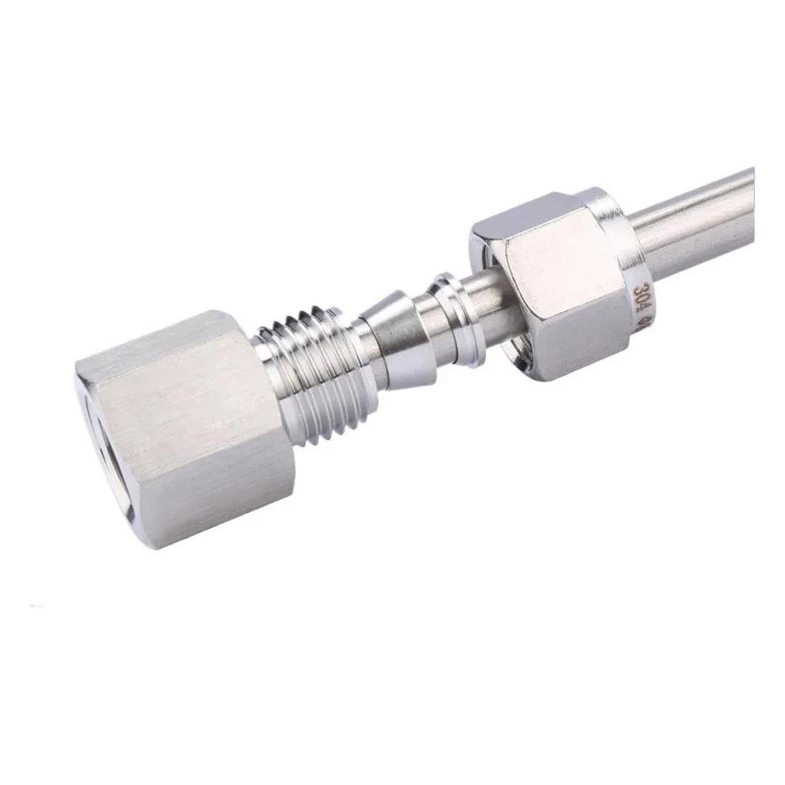Conector de instalación tuberías unión compresión tubo recto hembra BSPP
