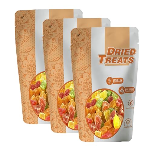 Image of Dried Treats Dried Fruits Nuts And Seeds (Dried Cocktail /Mix fruits, 750g (3x250g))