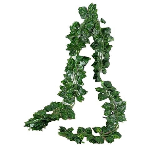 12 X 2M Artificial Ivy Vine Fake Foliage Flower Hanging Leaf Garland Plant Party - Greenery Garland with Lifelike Foliage for Events, Home Décor, and Crafting