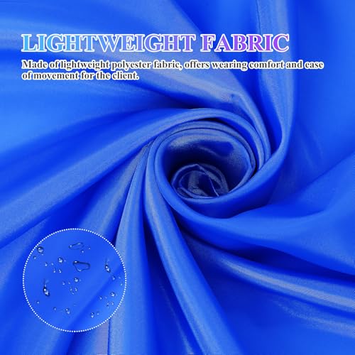 Capa de peluquería azul para adultos UKCOCO ligera y resistente al agua miniatura 3